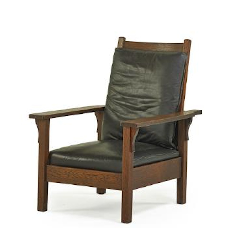 Open Arm Morris Chair by Gustav Stickley