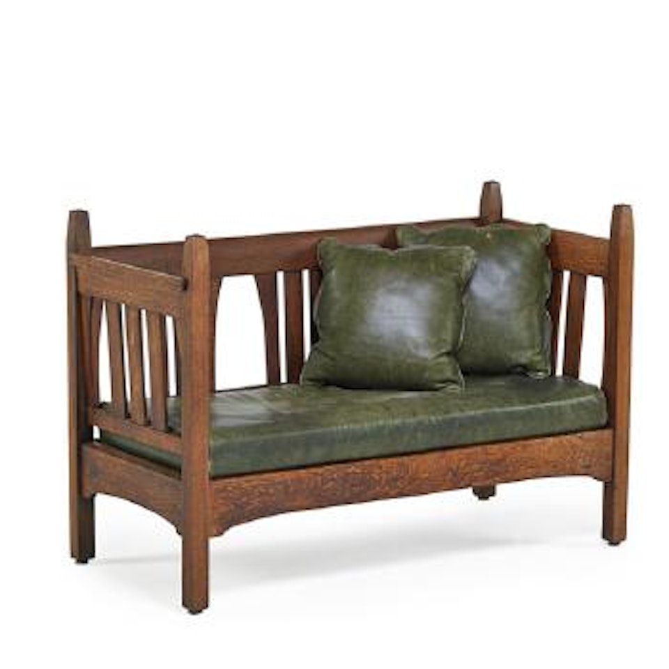 Rare Settle by Gustav Stickley