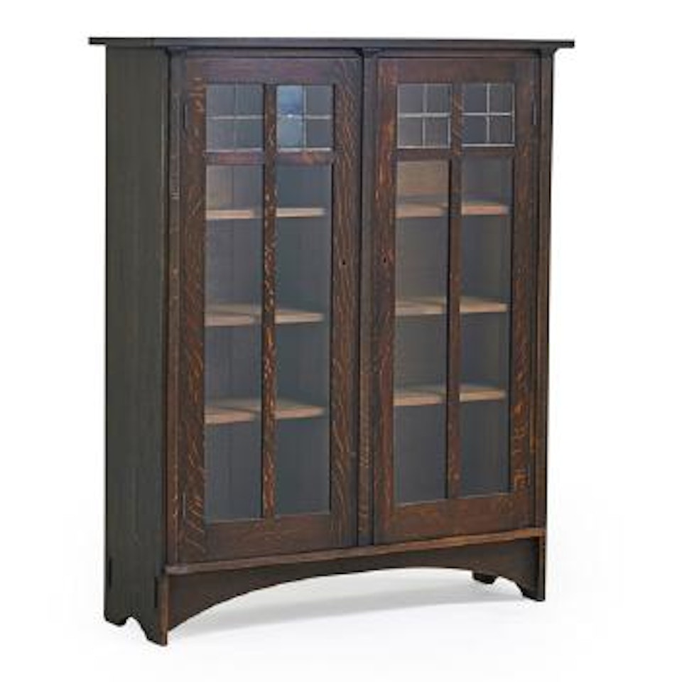 Double-door Bookcase by Harvey Ellis by Gustav Stickley