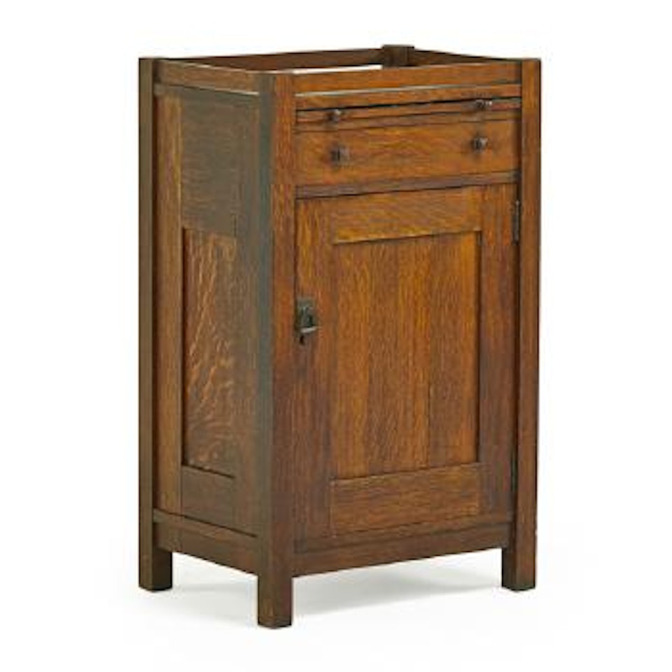 Bar Cabinet With Humidor by Gustav Stickley