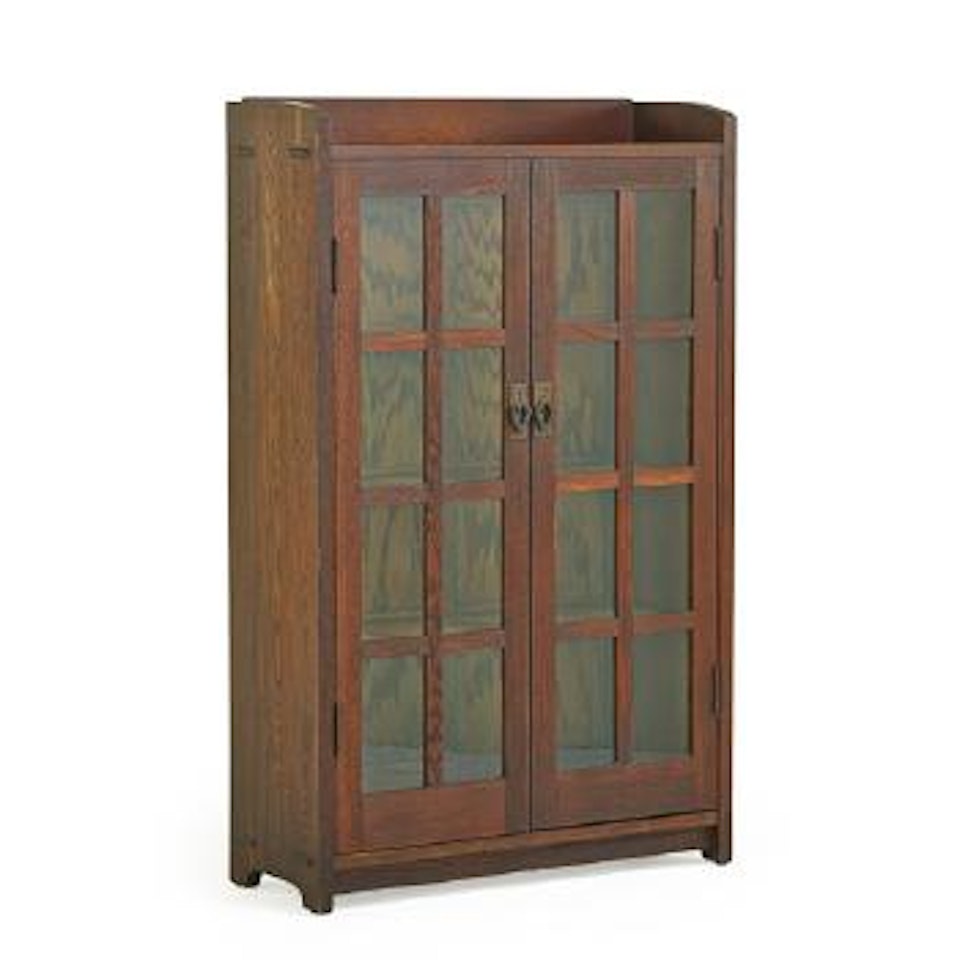 Double-door Bookcase by Gustav Stickley