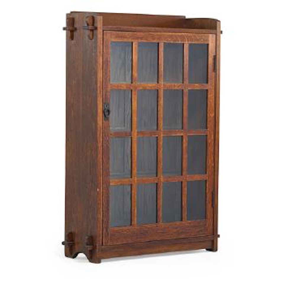 Single-door Bookcase by Gustav Stickley