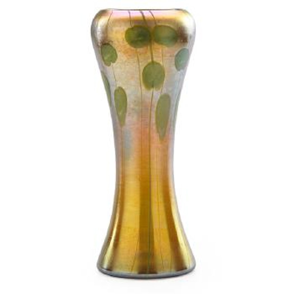 Vase with Heart and Vine decoration by Tiffany Studios