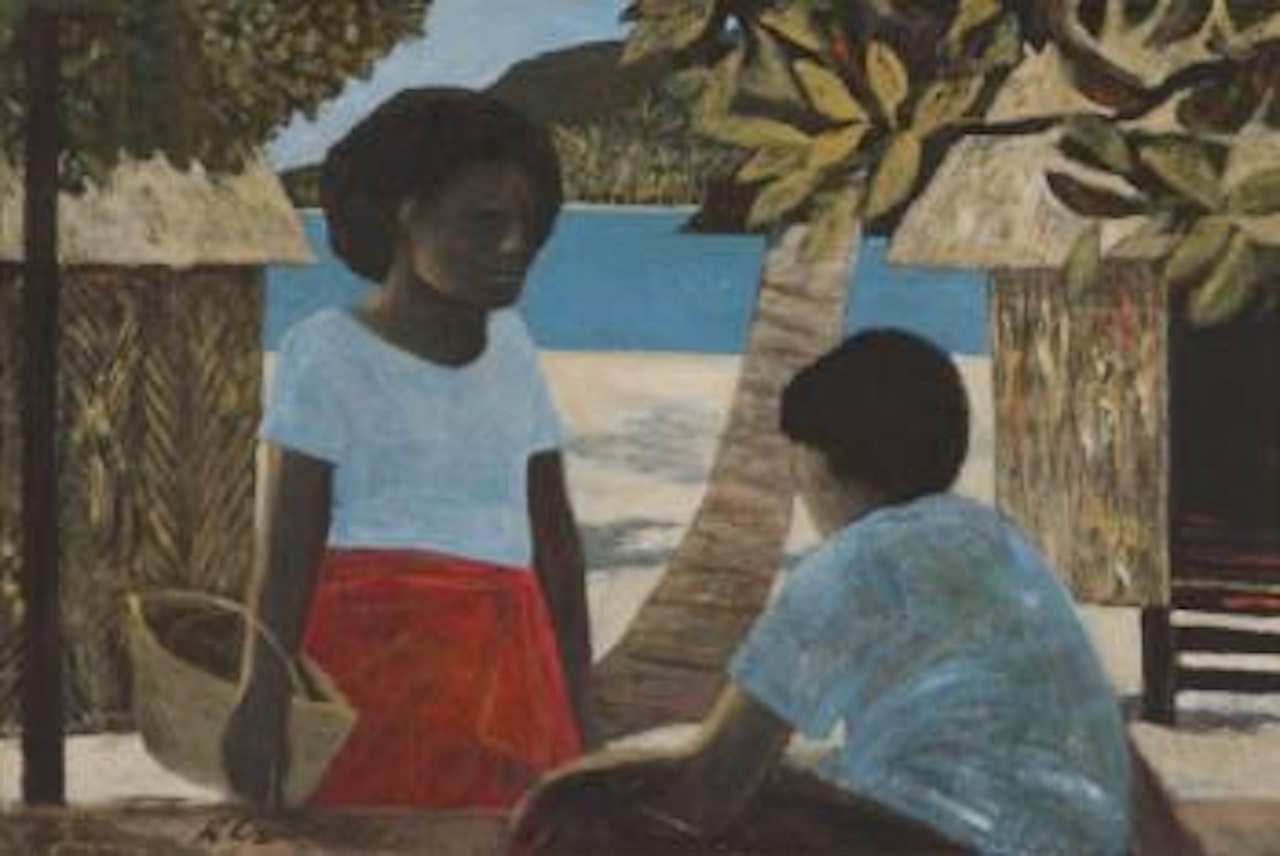 Islanders in the shade by Ray Austin Crooke