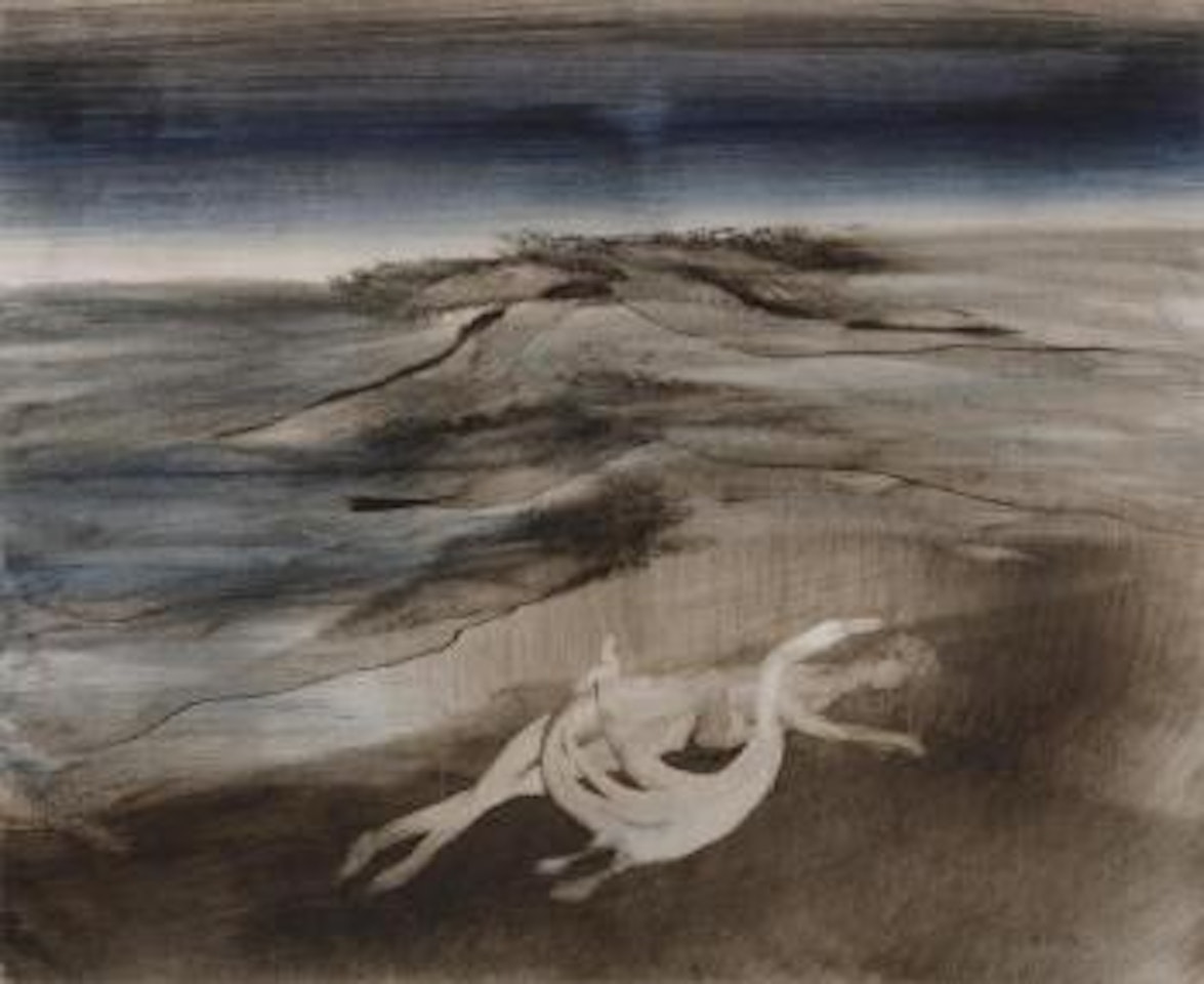 Leda and the swan by Sidney Nolan