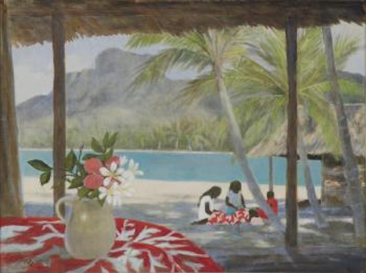 Islander figures and still life by Ray Austin Crooke