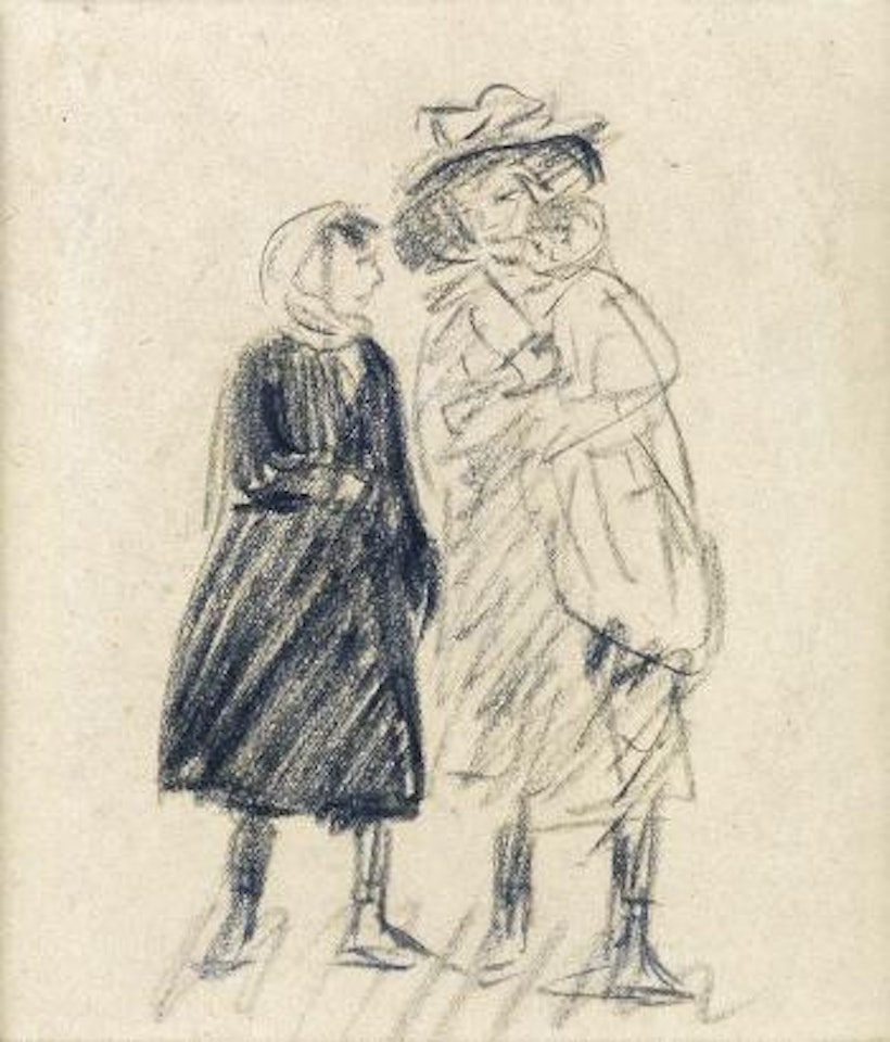 Figure studies (mother, baby and daughter) by William Glackens