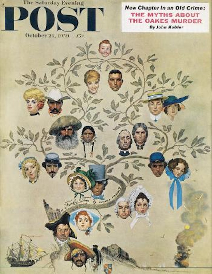 Studies for The Family Tree by Norman Rockwell