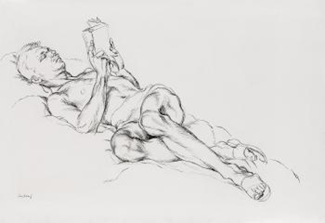 Jared French reading by Paul Cadmus
