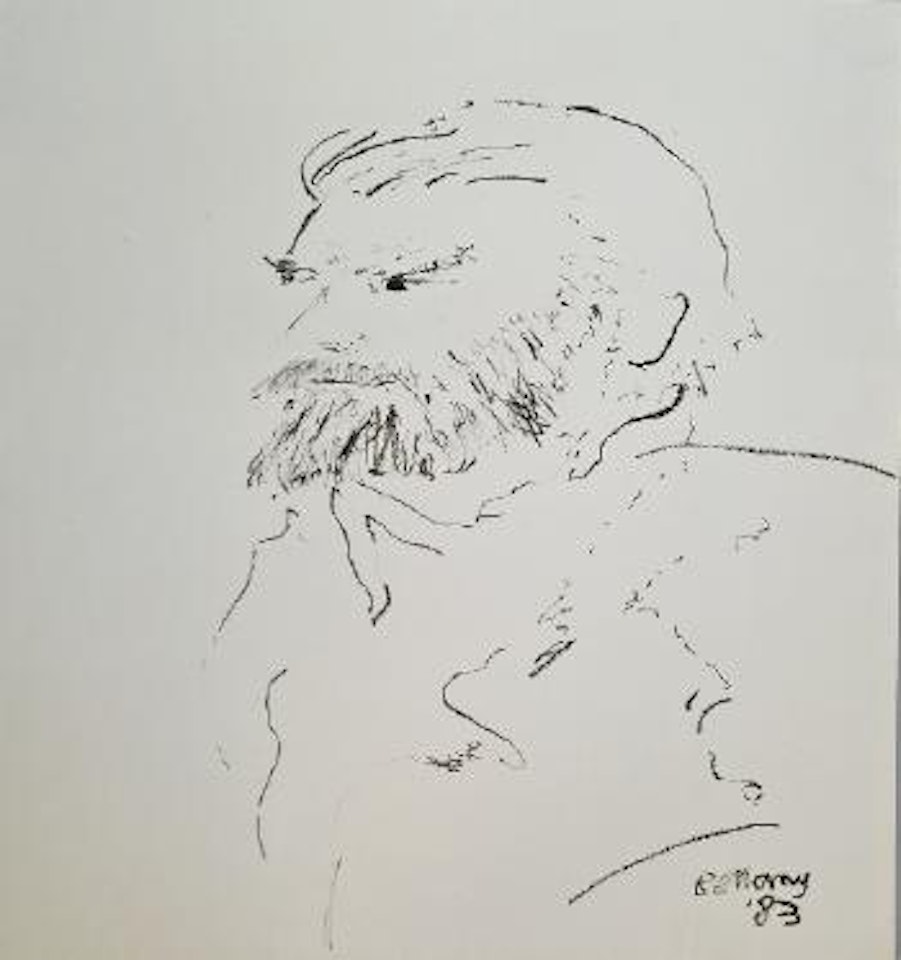 Portrait of a Man, Head and Shoulders by John Bellany