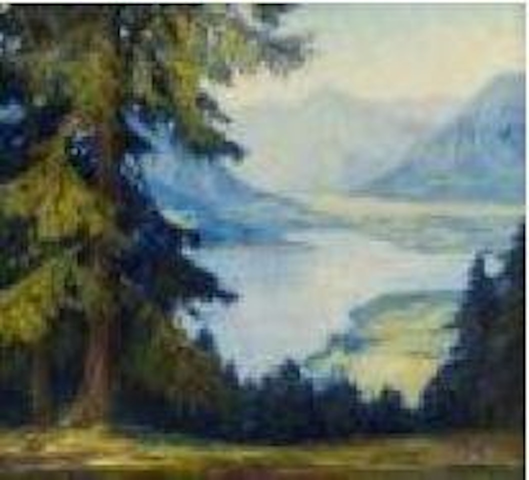 Blick auf den Tegernsee by Otto Pippel