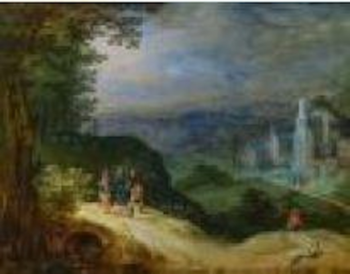 Landschaft mit Gang nach Emmaus by Joos de Momper the Younger