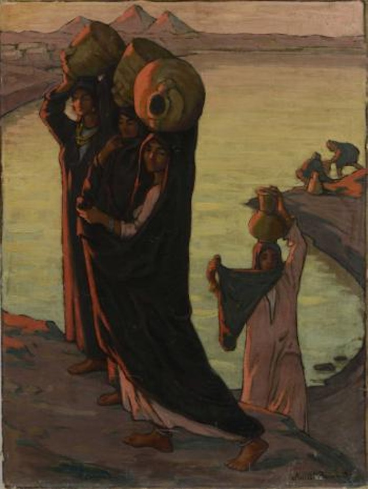 Porteuses d’eau au bord du Nil by Emile Bernard