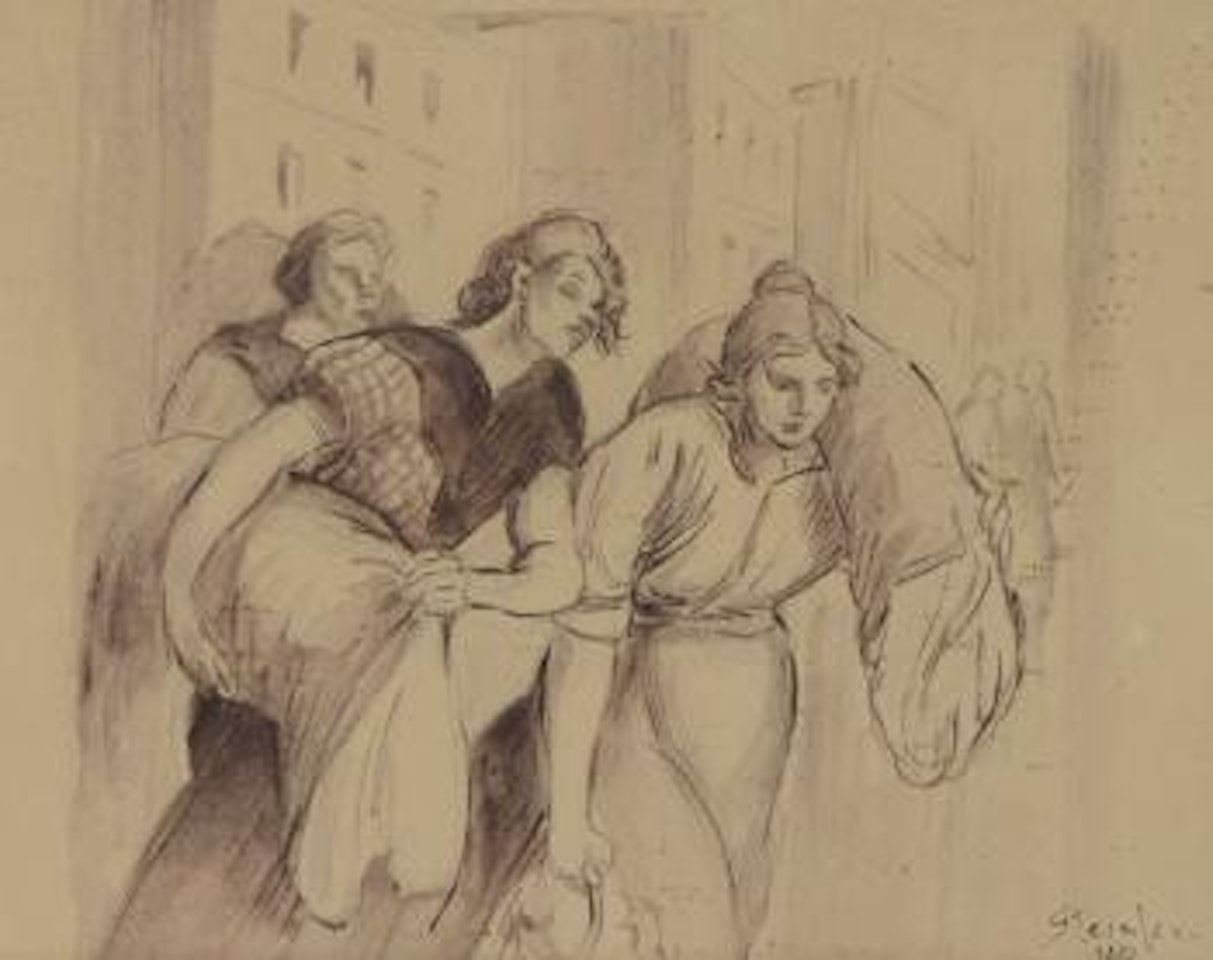 Les lingères by Théophile Alexandre Steinlen