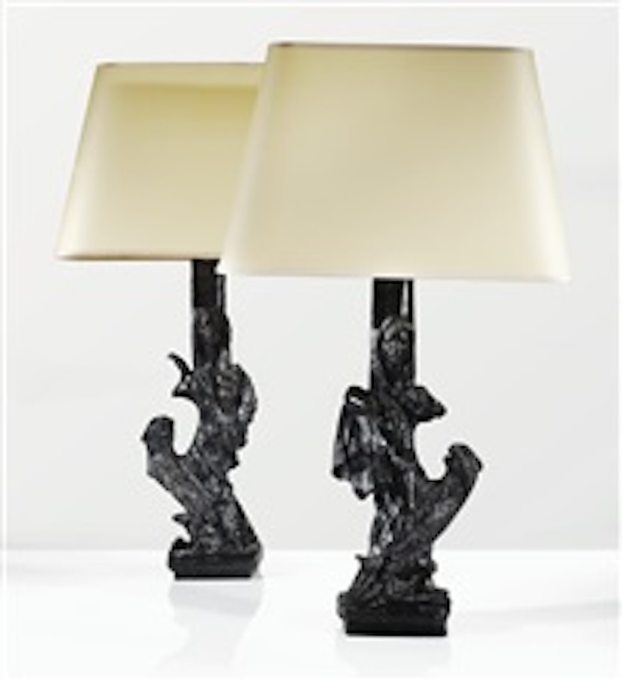 Paire De Lampes Les Dompteuses by Diego Giacometti