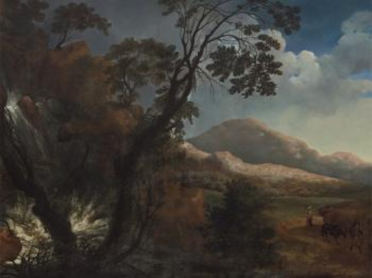 Italianating Landscape by Flemish School