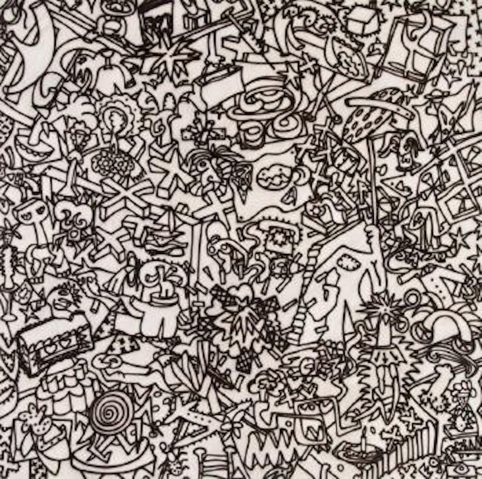 Primitive (Silver) by Howard Arkley