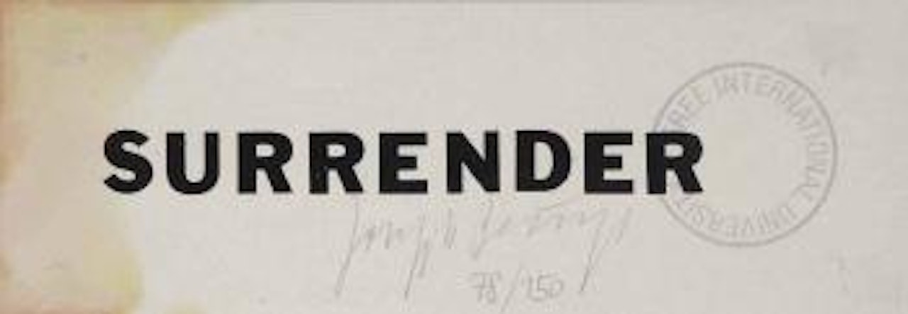 Surrender II by Joseph Beuys