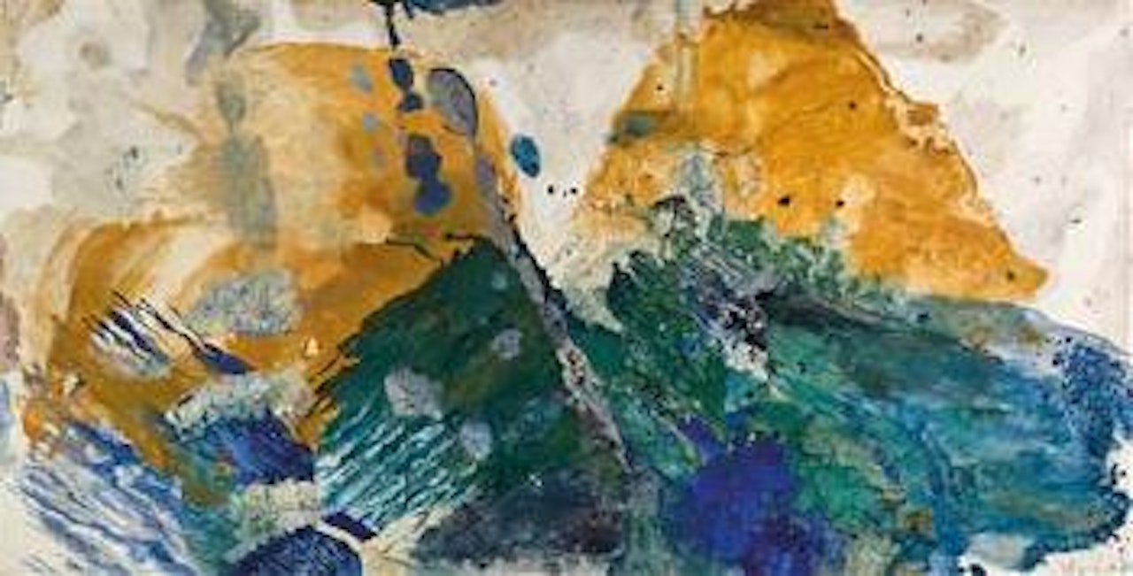 2 Ockerberge by Max Weiler