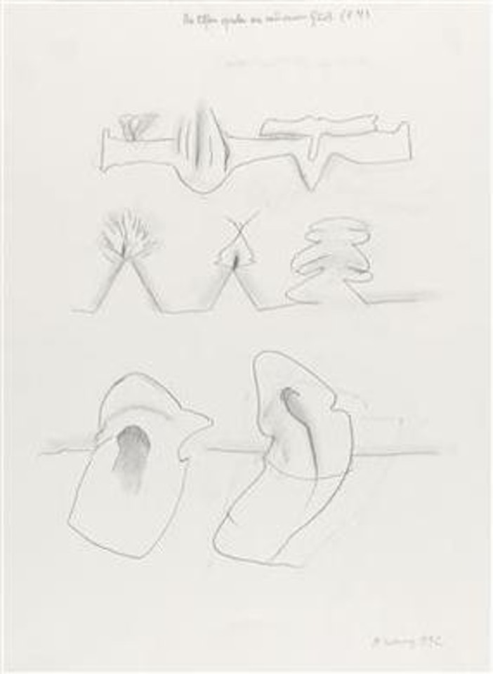 Die Elfen spielen wie aus einem Guss (F. M) by Maria Lassnig