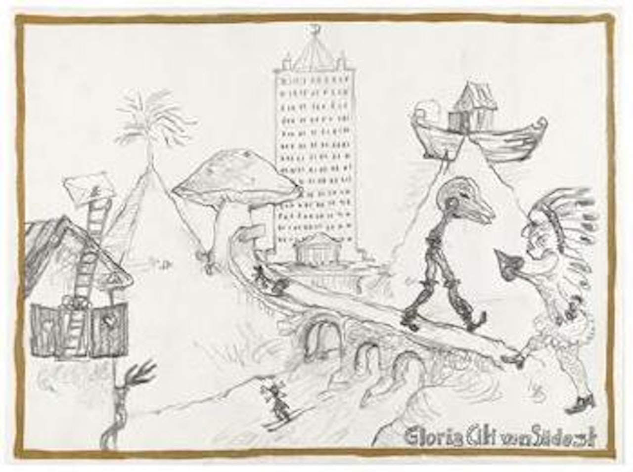 Gloria Citi von Südost [Gloria City from the Southeast] by Gunter Brus