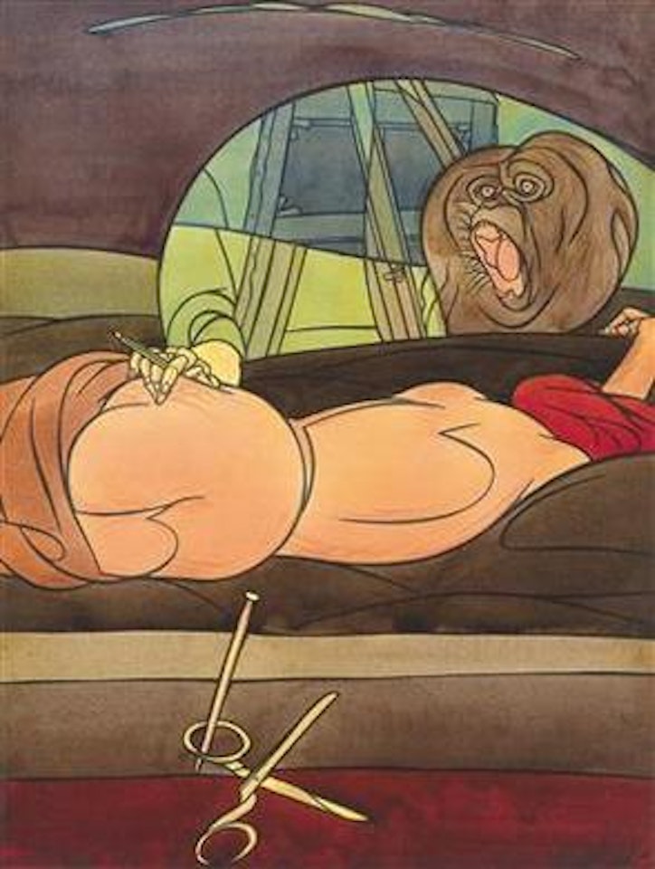 Reclining Nude by Valerio Adami