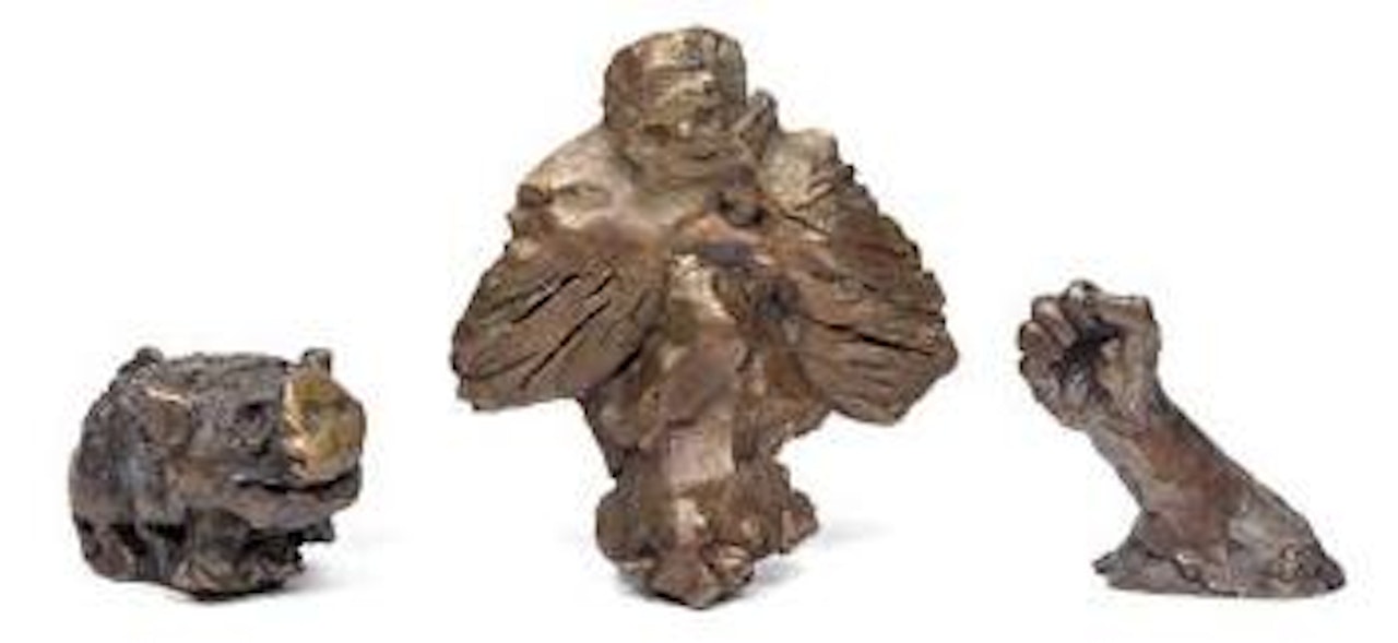 Faust/Prosit 2000 (Fist/Happy New Year 2000) by Alfred Hrdlicka