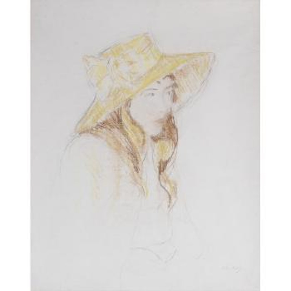 Fillette au chapeau by Berthe Morisot