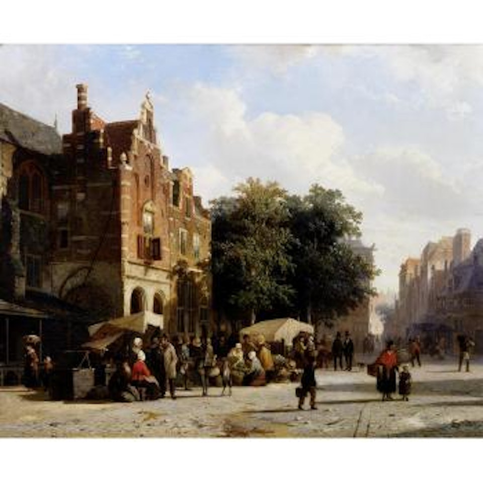 Market Day by Cornelis Springer