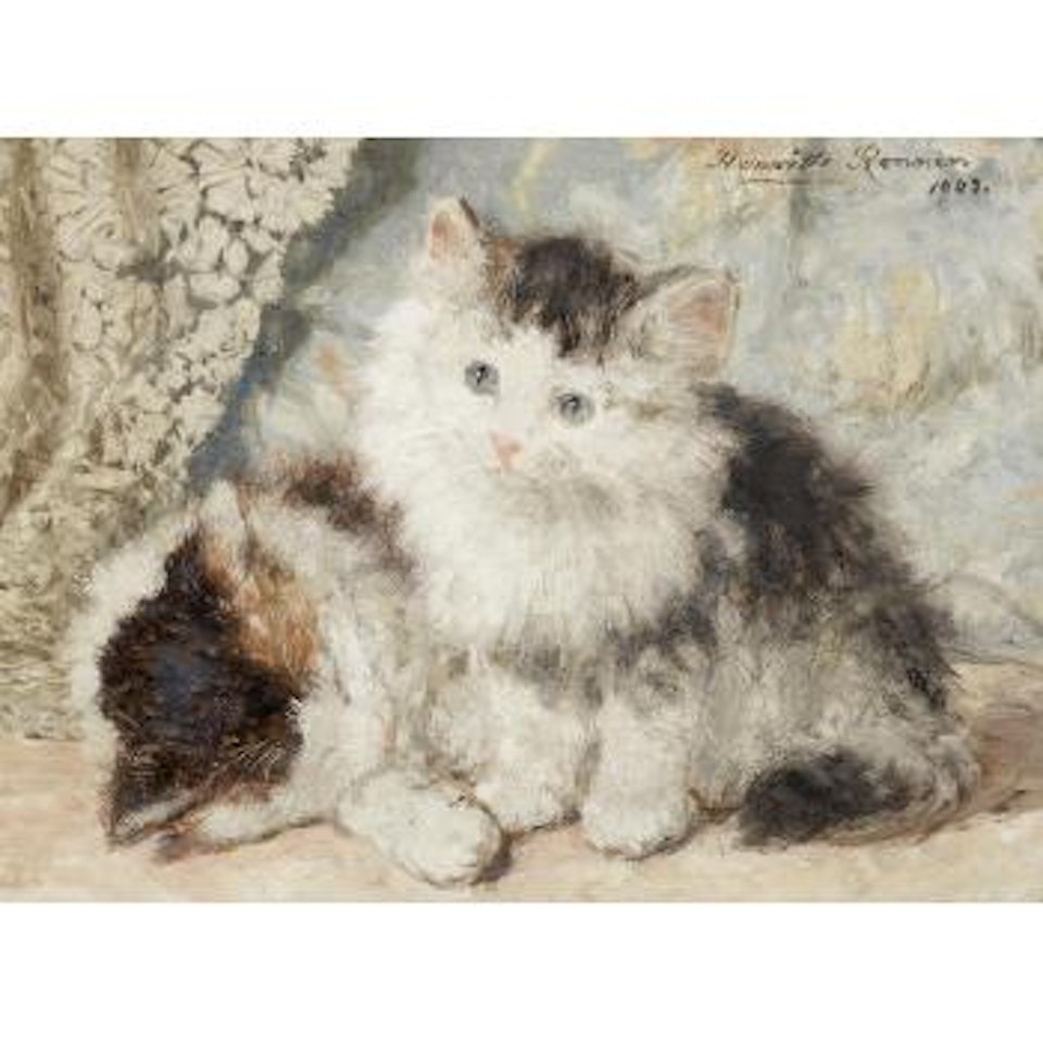 Two Kittens by Henriette Ronner-Knip