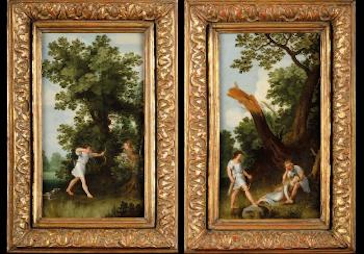 Légende de Silvio et Dorinde, d’après 'Il Pastor Fida' du poète italien Guarini (1538-1612) by Adriaen van Stalbemt