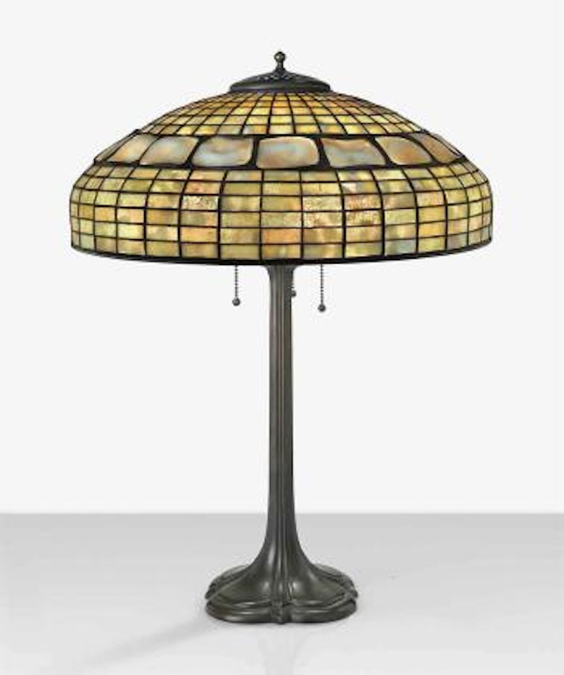 A Geometric and Turtleback Tile Shade by Tiffany Studios
