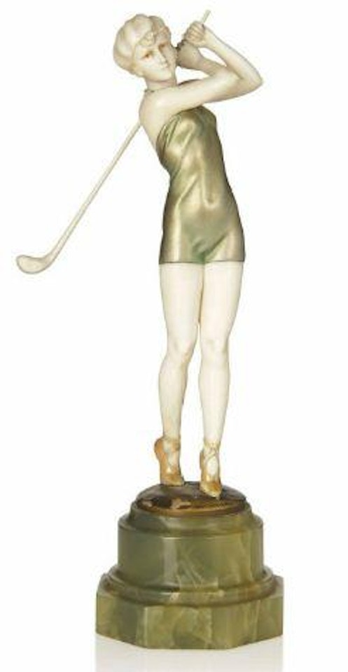Golfer in Bathing Suit by Ferdinand Preiss