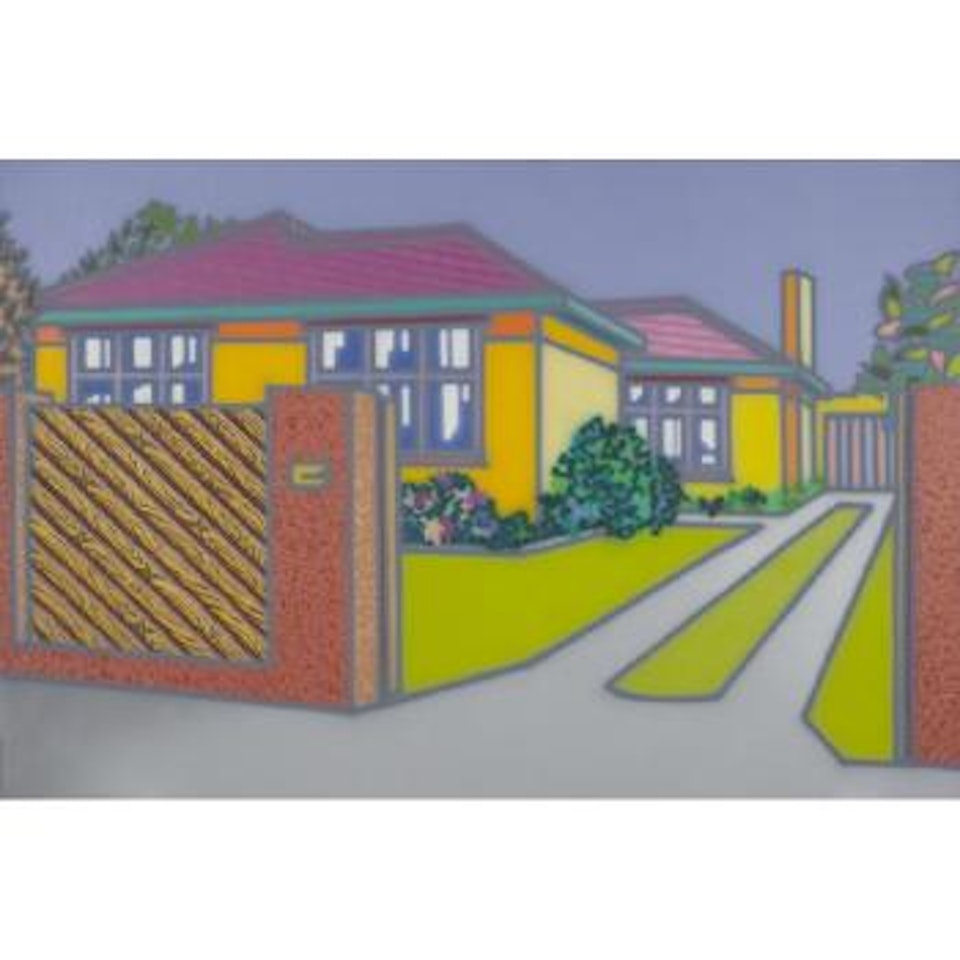 A Large House with Fence, 1998 by Howard Arkley
