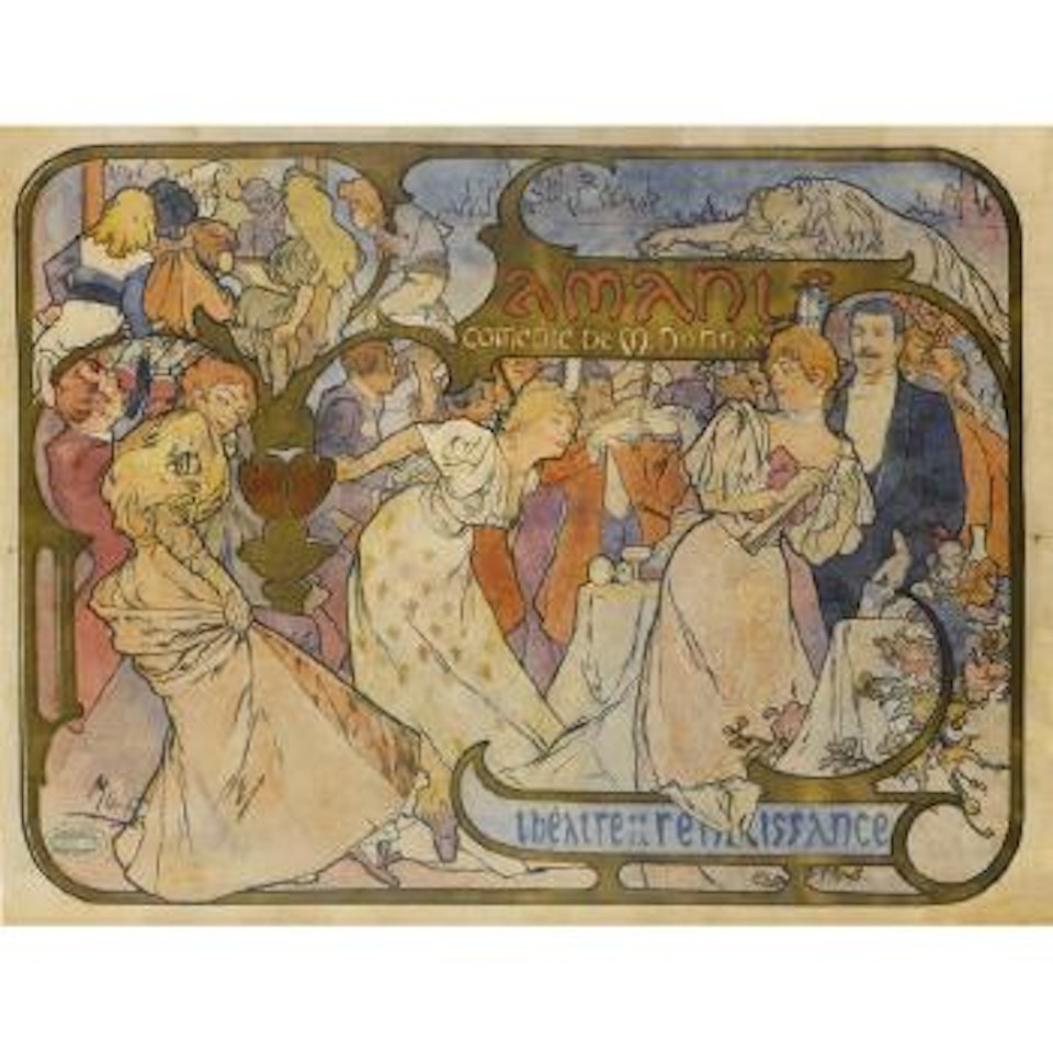 Amants by Alphonse Mucha