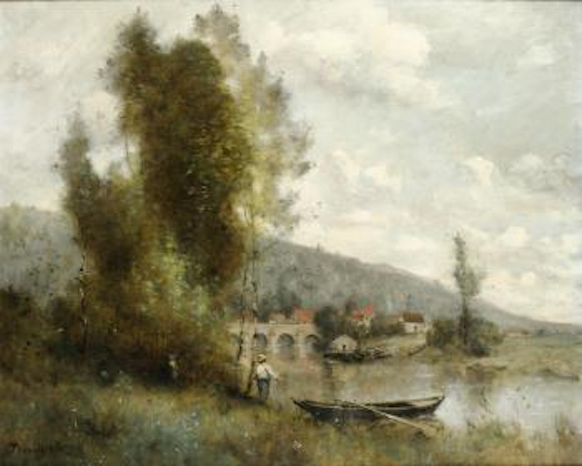 Le Pêcheur À La Ligne by Paul Désiré Trouillebert