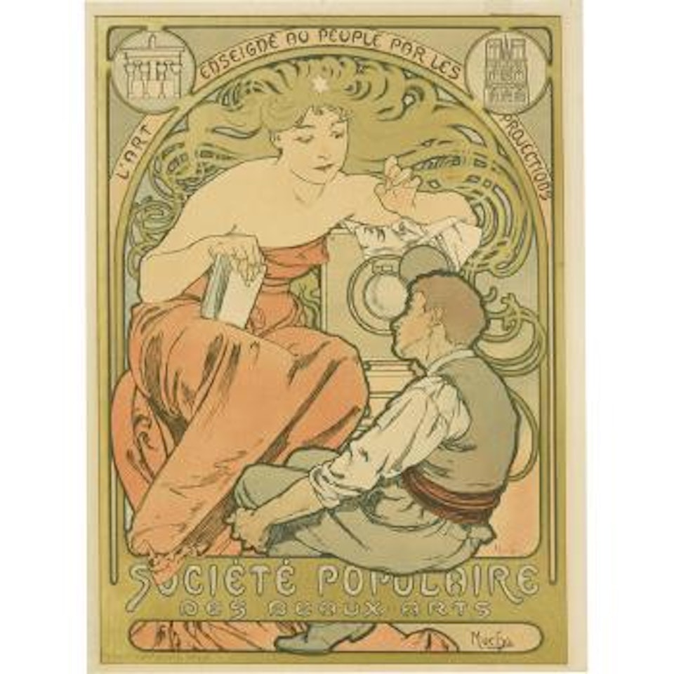 Societé Populaire Des Beaux-Arts by Alphonse Mucha