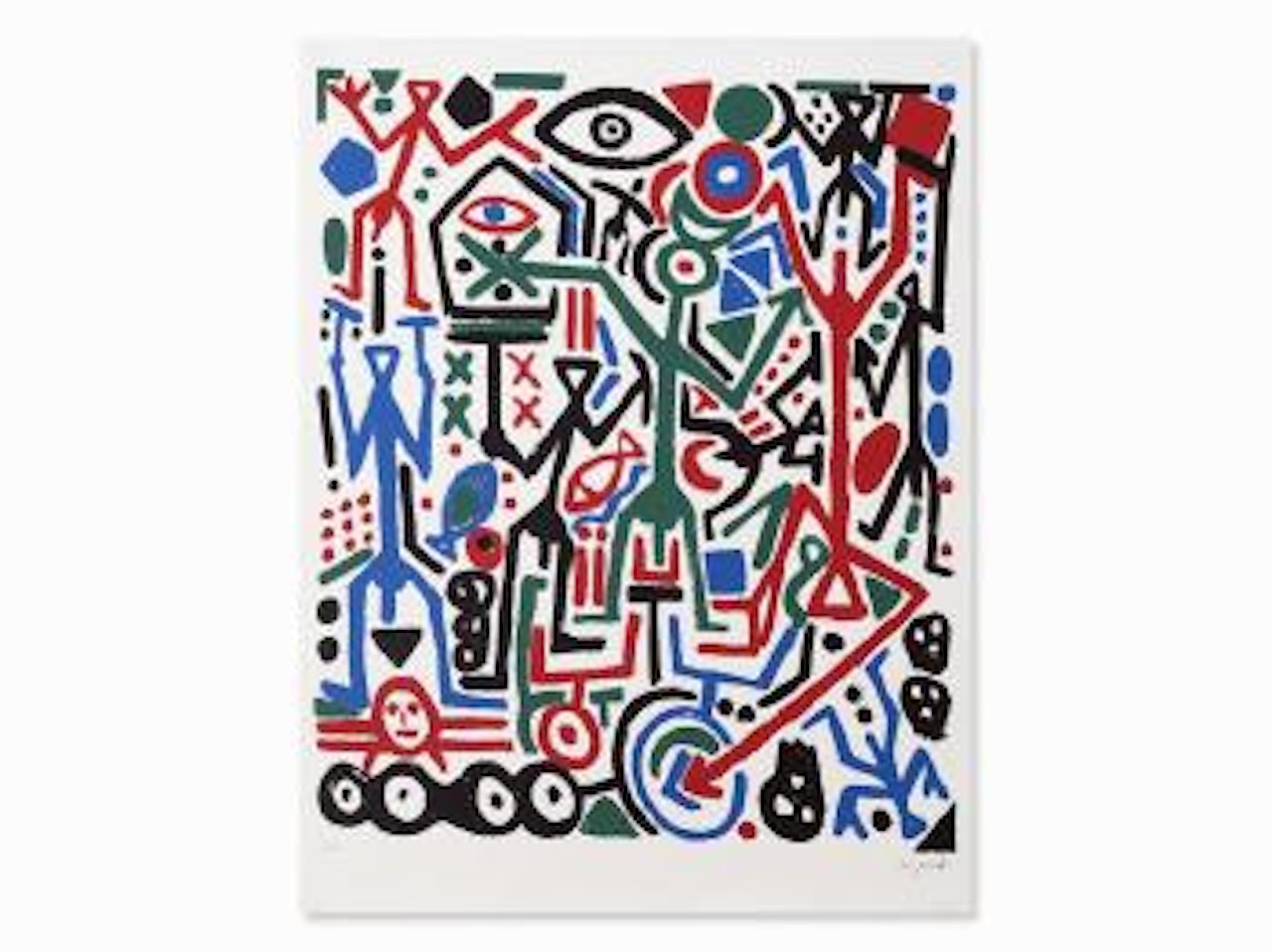 Pentagon IV by A.R. Penck