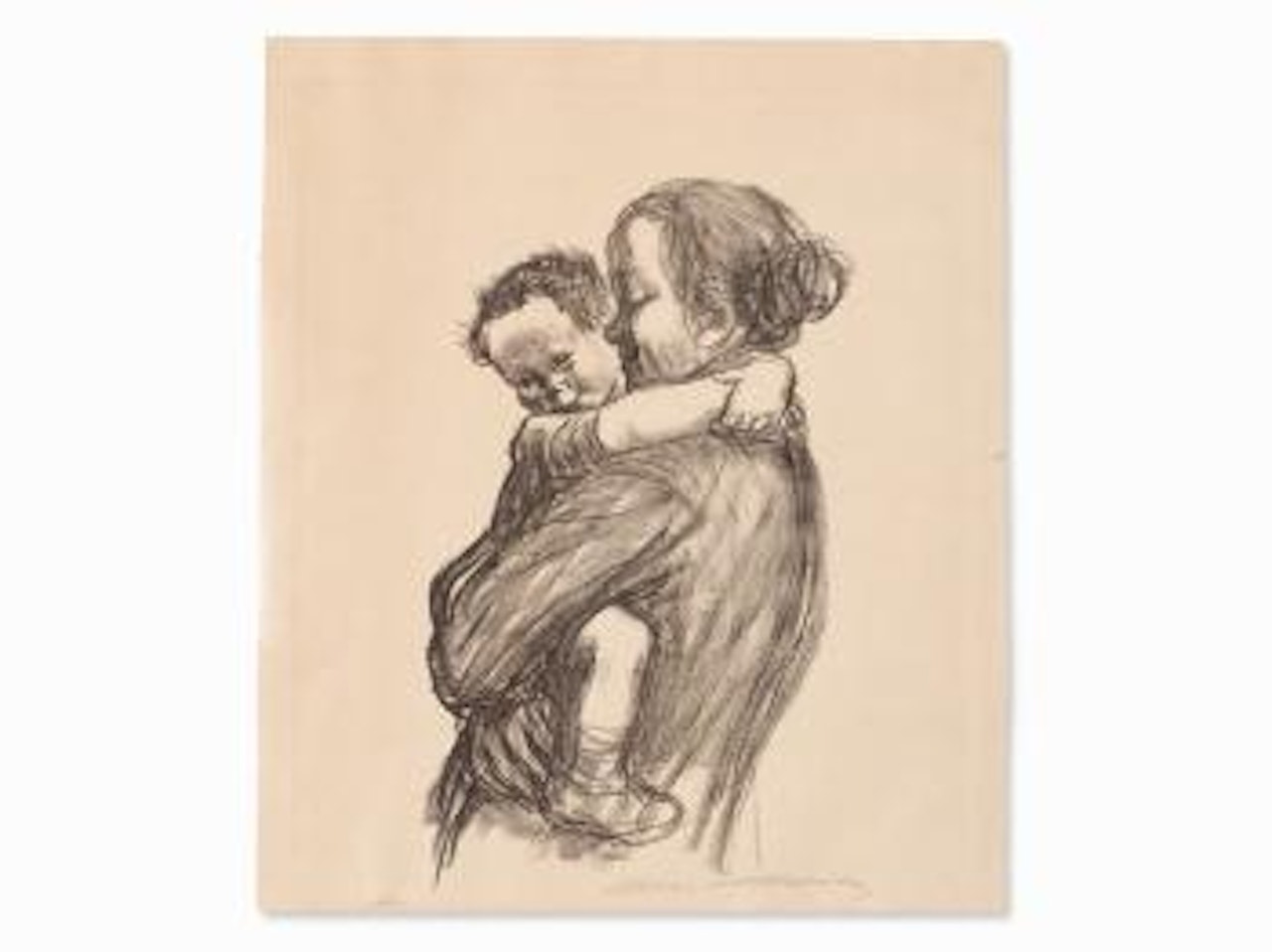 Mutter Mit Jungen by Kathe Kollwitz