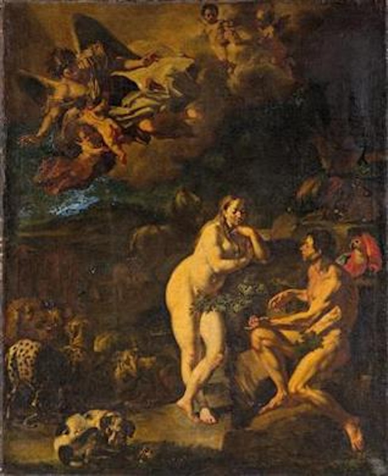 Adam and Eve in the Garden of Eden by Francesco Solimena