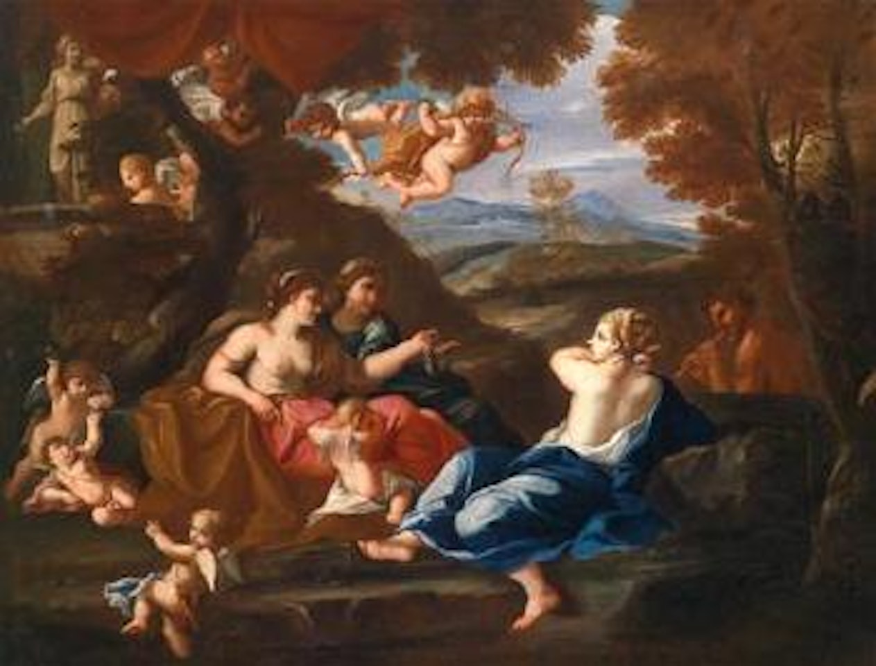 A Mythological Scene by Roman School