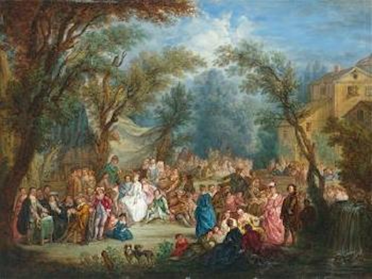 Fête galante by French School