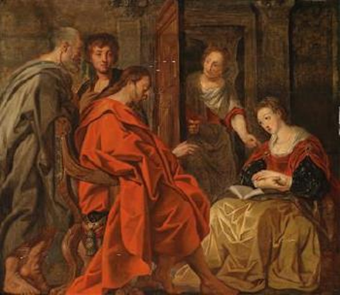 Christ with Mary, Martha and Lazarus by Jacob Jordaens