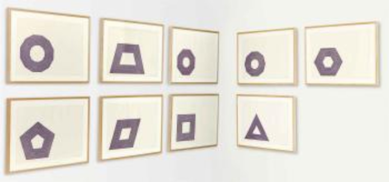 Purple Series by Frank Stella