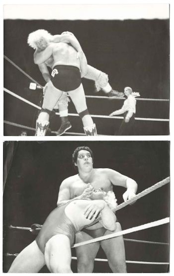 Dusty Rhodes and André The Giant by Andy Warhol