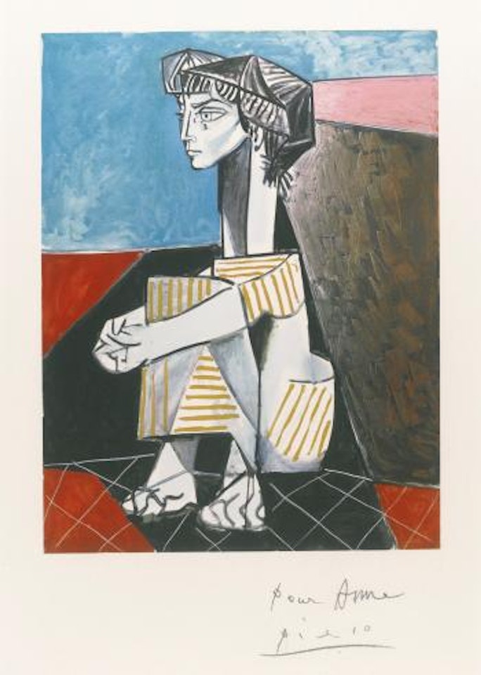 Jacqueline Accroupie (See Cz. 250) by Pablo Picasso