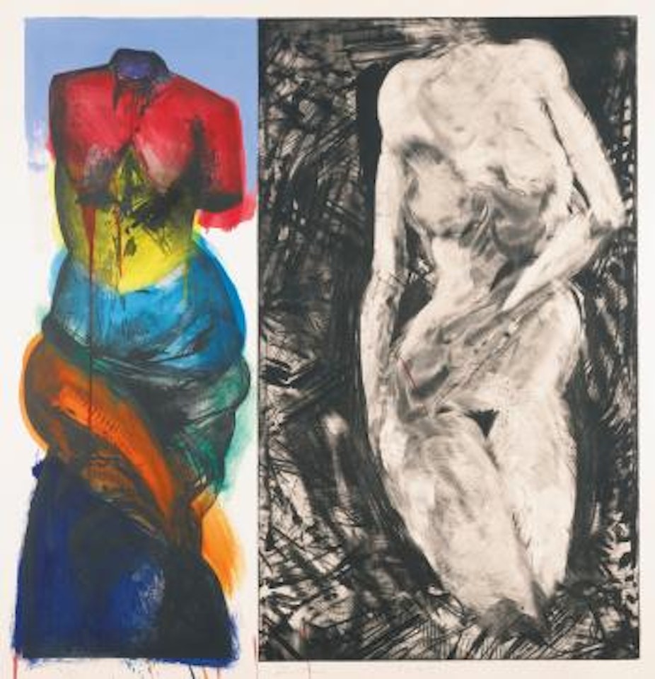 Two Old Bathers (C. 76) by Jim Dine