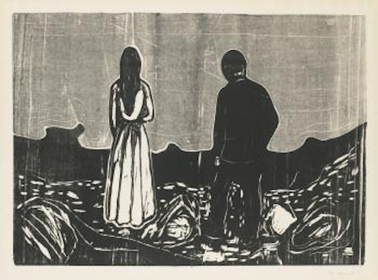 Two Human Beings The Lonely Ones (W. 157; Sch. 133) by Edvard Munch