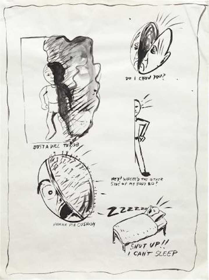 Untitled, from the Sublime (Study for Headache Napkin) #2, 1983 by Mike Kelley