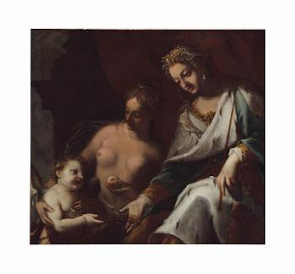 Venus, Juno And Cupid by Pietro Liberi